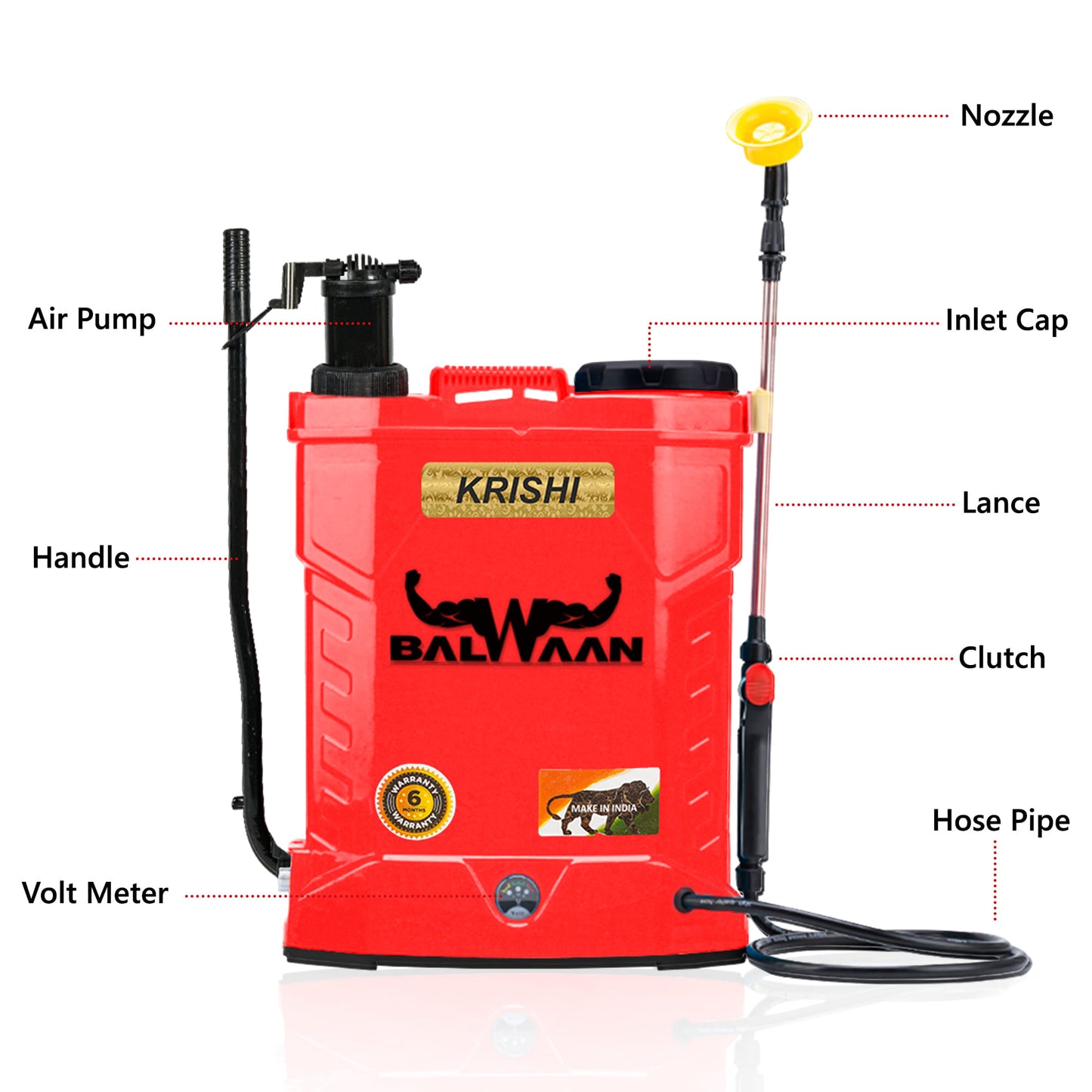 Balwaan Krishi Battery Sprayer - 2 in 1 (12x8) BS-21 (40 Pieces)