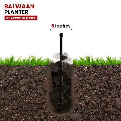 Earth Auger Planter 6 inch Double Spiral PT-6D