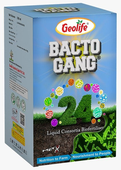 Geolife Bactogang24 - Advanced Microbial Biofertilizer 500 ml