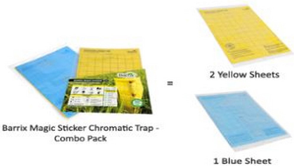 Barrix Magic Sticker Chromatic Trap - Combo Pack 2 Yellow & 1 Blue