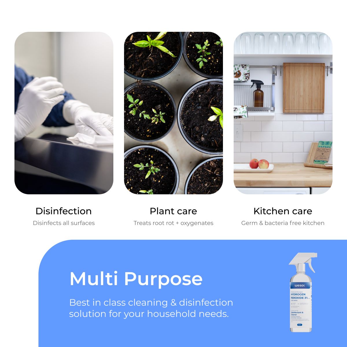 Wesol Hydrogen Peroxide 3% Food Grade