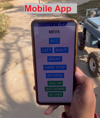 MEVA Electric Vehicle + Seeder Attachment