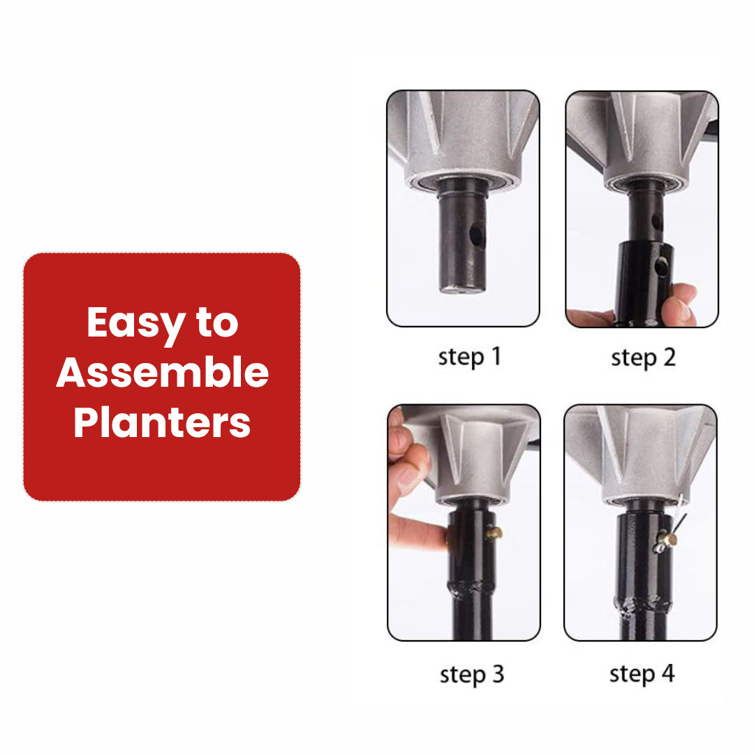 Earth Auger Planter 6 inch Single Spiral PT-6
