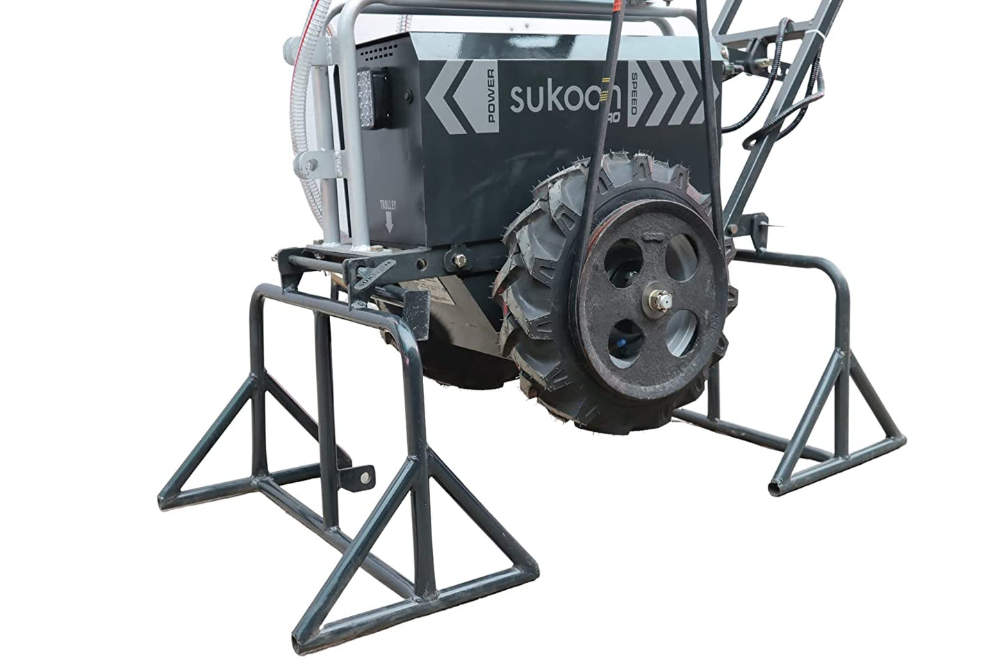 Krishi Raj Gen 3 Electric Tiller 1200W with Battery + Iron Wheel + Power Sprayer