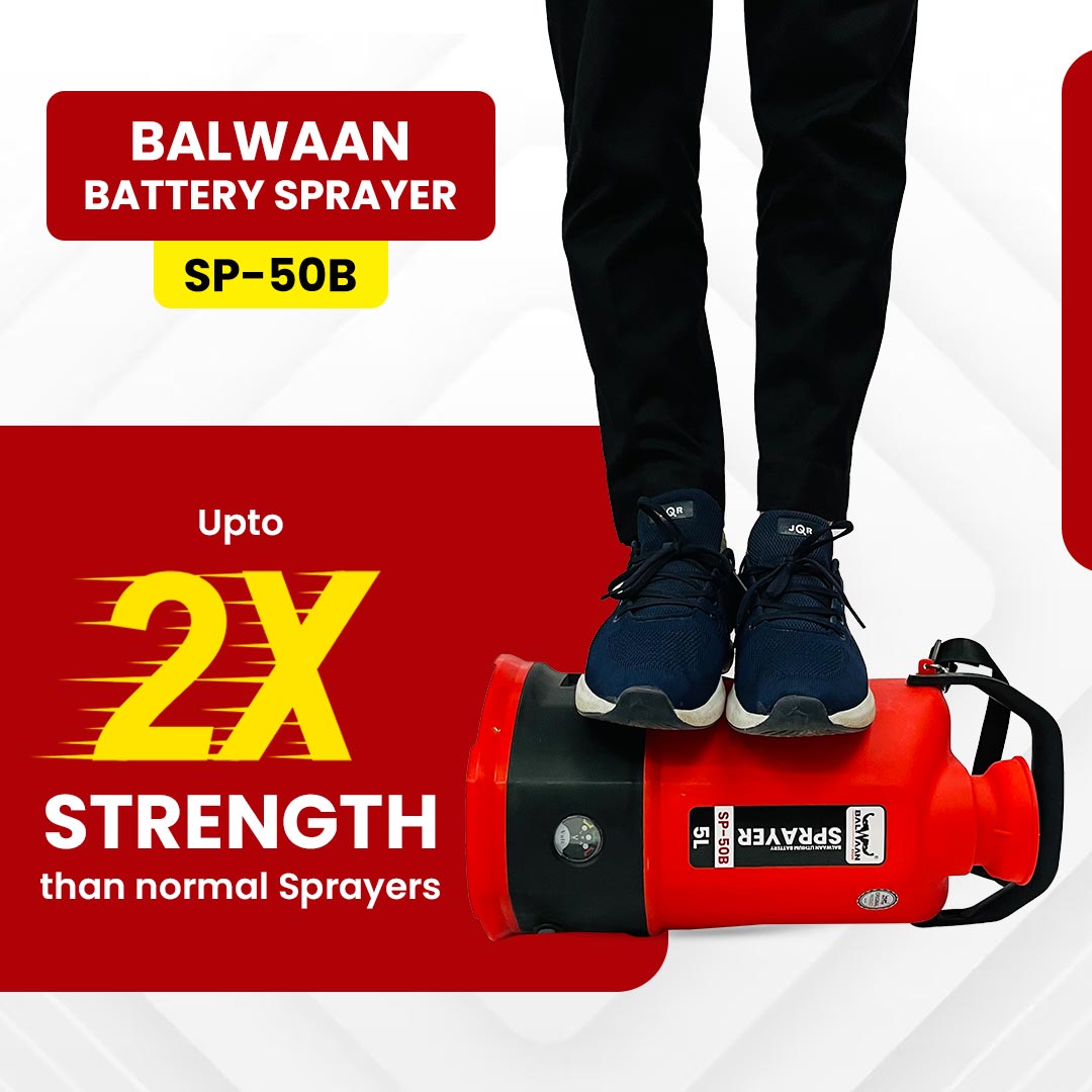Balwaan Li-ion Battery Sprayer (5 Liters) SP-50B | Battery Operated High-Pressure Sprayer with 5 Litre Tank Capacity | Ideal for Gardening, Agriculture, Lawn Care and Household Cleaning