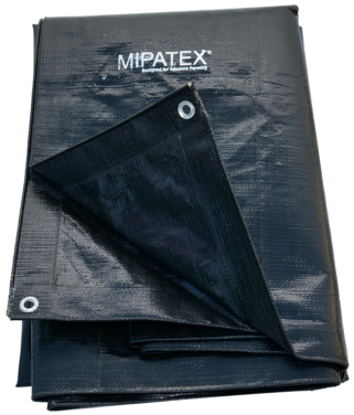 Mipatex Tarpaulin / Tirpal 11 Feet x 9 Feet 150 GSM (Black)