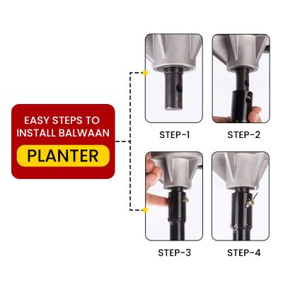 Earth Auger Planter 8 inch Double Spiral PT-8D
