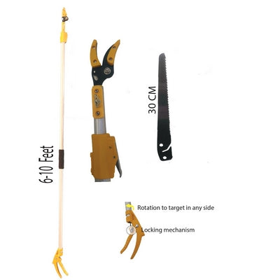 Hectare Aluminum Telescopic Long Reach Pruner with Saw