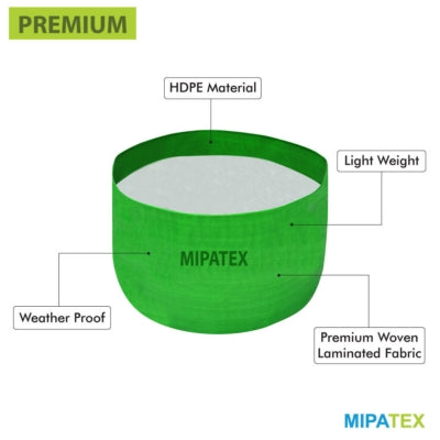 Mipatex Woven Fabric Grow Bags 24 Inch Diameter (Pack of 2)