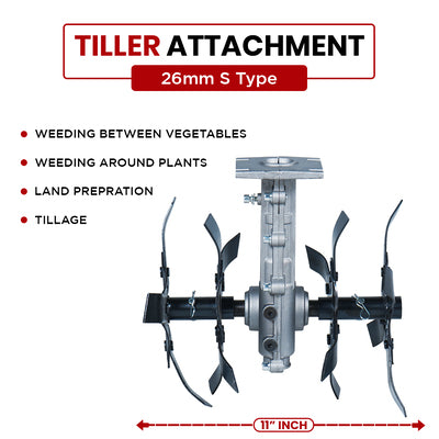 Balwaan Tiller Attachment 26mm S type (Silver)