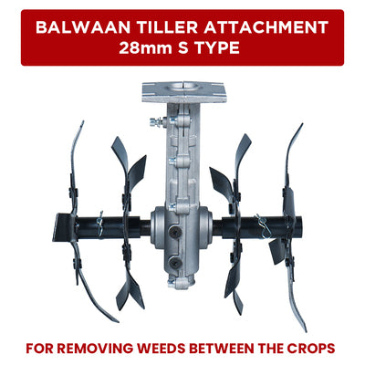Balwaan Tiller Attachment 28mm S type (Silver)