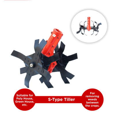 Balwaan Tiller Attachment 28mm S type - Heavy (Black)