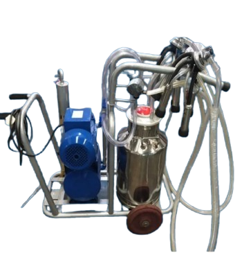 Milking Machine Mobil Trolley Double Cow Single Can 40 litres