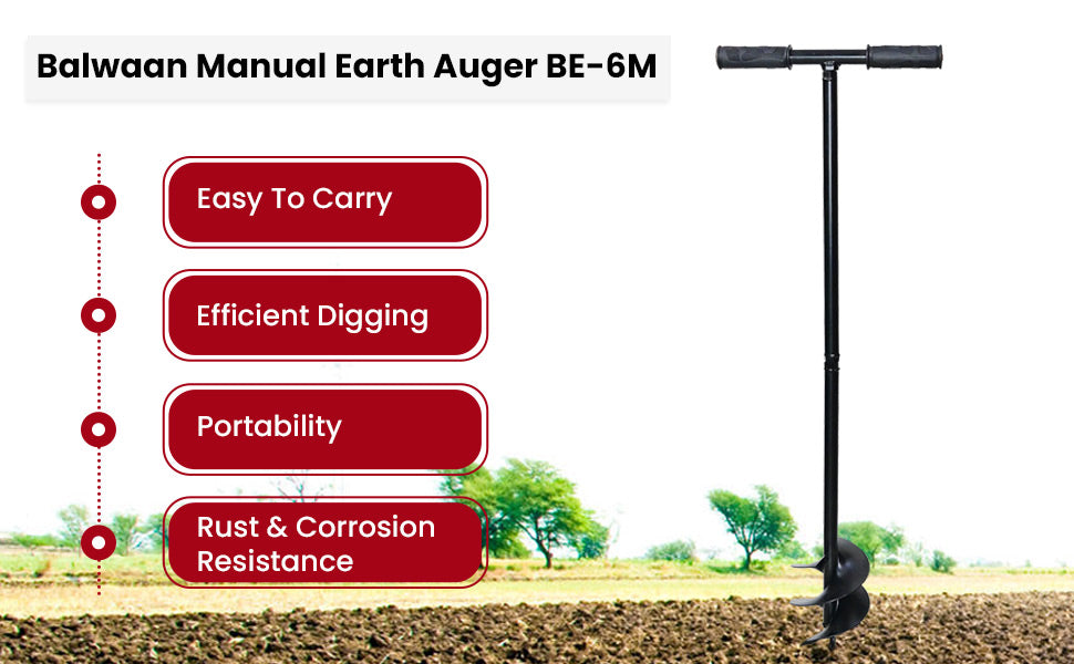 Balwaan Manual Earth Auger 6 Inch BE-6M