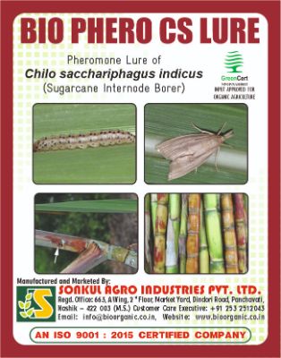 Combo Pack of Bio Phero CS (Sugarcane Internode Borer) Lure & Delta trap set (Pack of 10 Pieces)