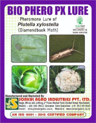 Combo Pack of Bio Phero PX (Diamond Black Moth) Lure & Delta trap set (Pack of 10 Pieces)