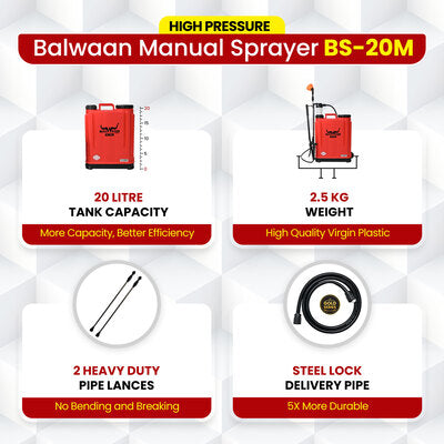 Balwaan Manual Sprayer 20 litres BS-20M