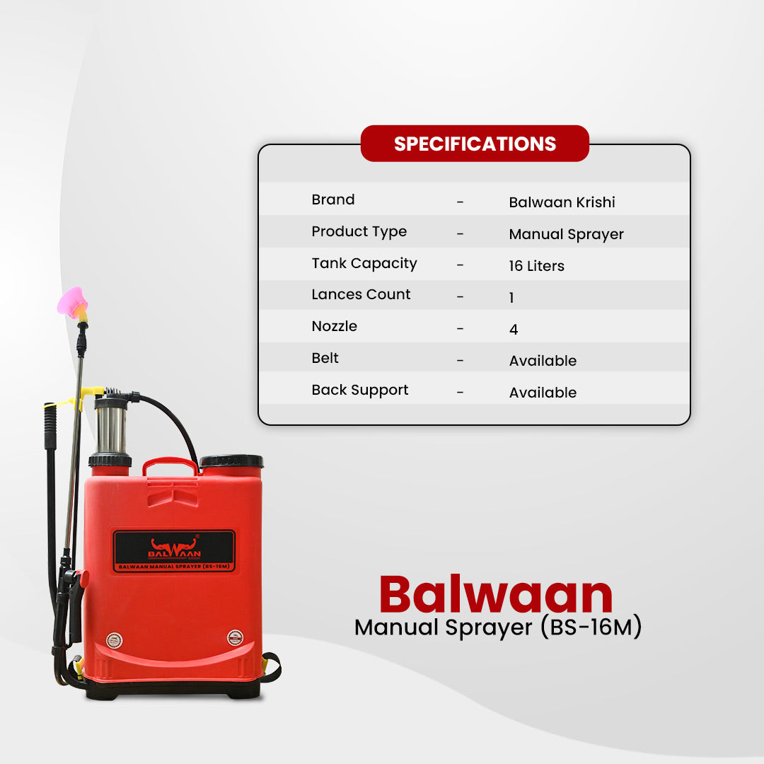 Balwaan Manual Sprayer 16 litres BS-16M