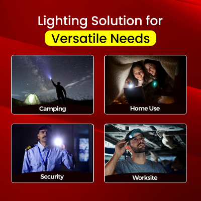 Balwaan Krishi Rechargeable LED Search Light Torch | Handheld Flashlight Torch BT-12