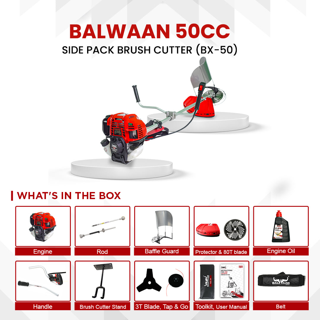Balwaan Side Pack 4-Stroke BX-50 Brush Cutter