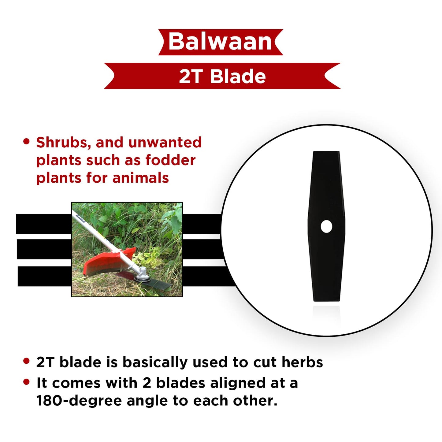 Balwaan Blade-2T Diamond Cut for Brush Cutters