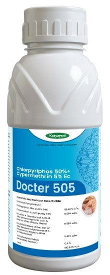 Katyayani Docter 505 - Chlorpyriphos 50%+ Cypermethrin 5% ec