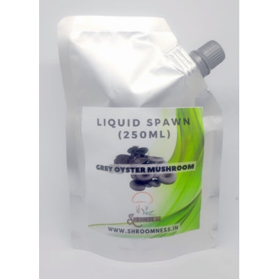 SporeKart Shroomness Grey Oyster Mushroom liquid Spawn (250ml)