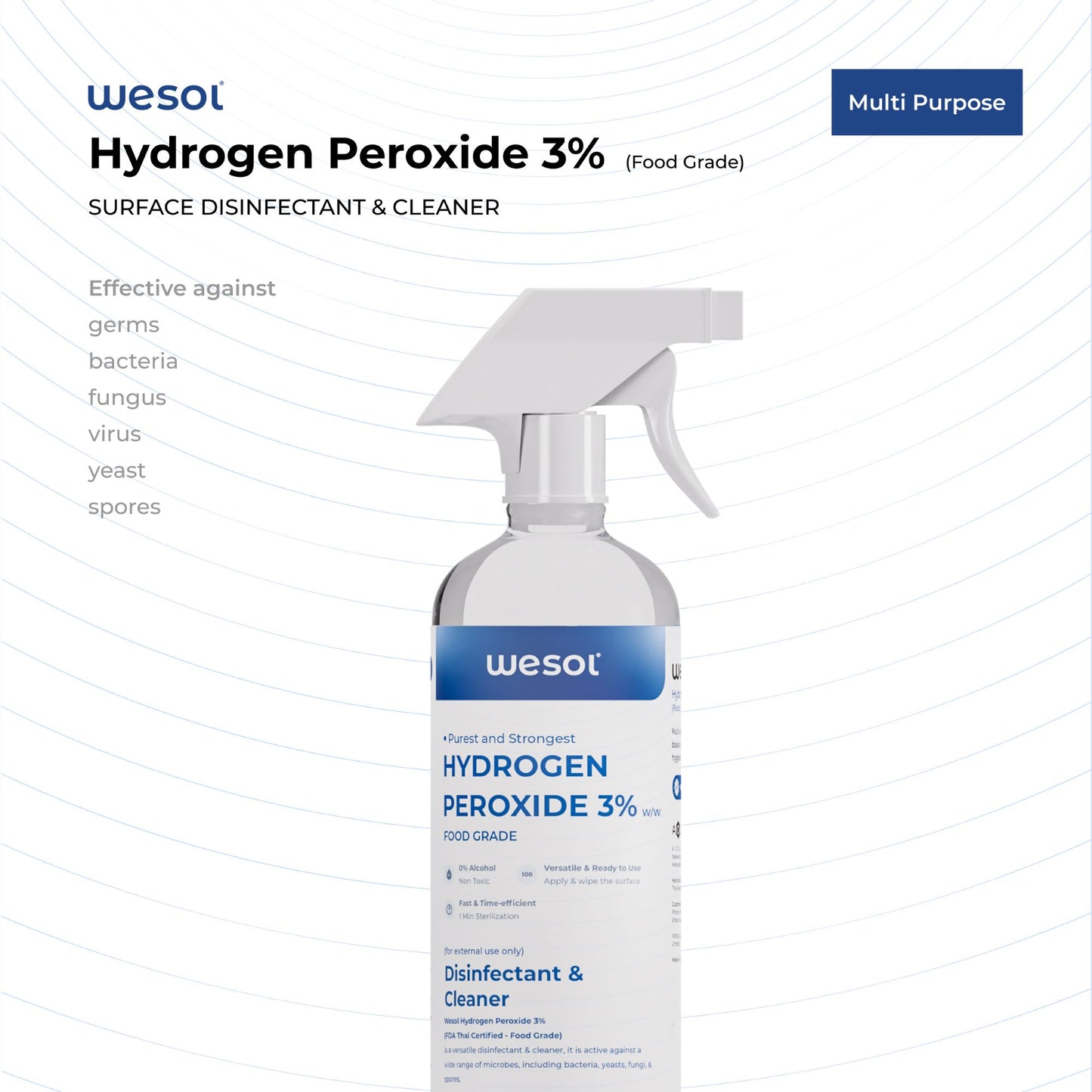 Wesol Hydrogen Peroxide 3% Food Grade