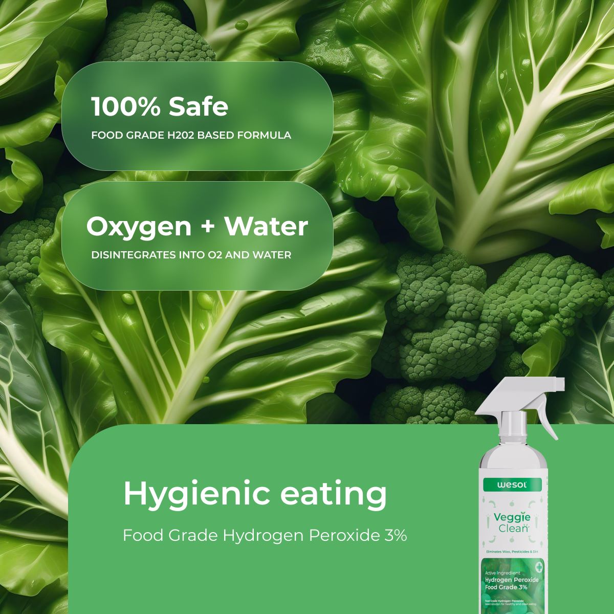 Wesol Vegetable & Fruit Wash Liquid - 500 ml