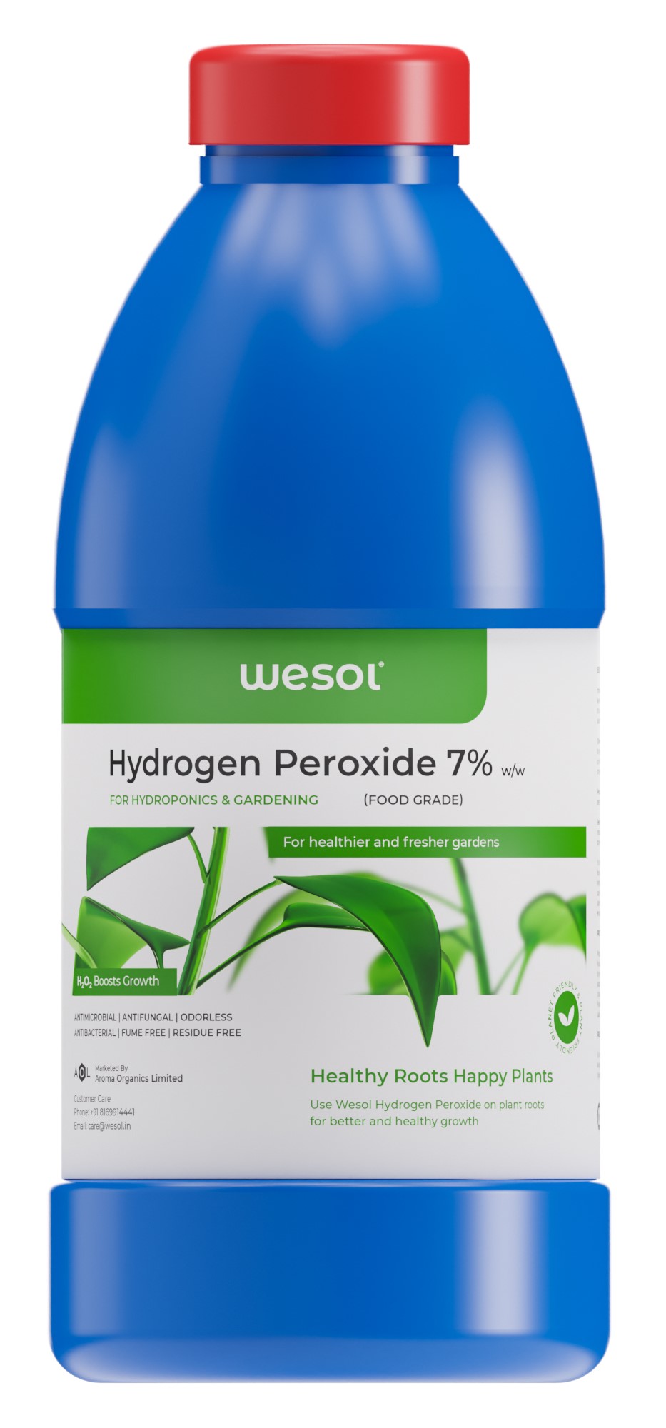 Wesol Hydrogen Peroxide 7.6% w/w for Plants - 1 litre