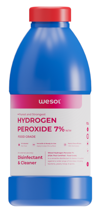 Wesol Hydrogen Peroxide 7.6% w/w Multipurpose Disinfectant Solution - 1 Litre