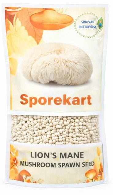 SporeKart Shroomness Lion's Mane Mushroom Spawn (Seeds)