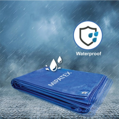 Mipatex Tarpaulin / Tirpal 9 Feet x 6 Feet 200 GSM (Blue)