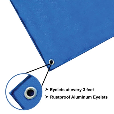Mipatex Tarpaulin / Tirpal 14 Feet x 18 Feet 200 GSM (Blue)