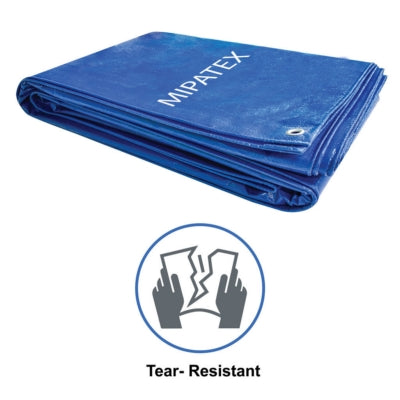 Mipatex Tarpaulin / Tirpal 21 Feet x 15 Feet 200 GSM (Blue)