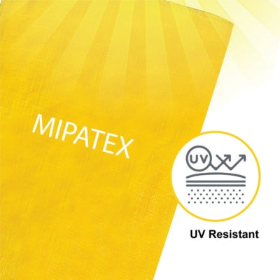 Mipatex Tarpaulin / Tirpal 15 Feet x 9 Feet 130 GSM (Yellow)
