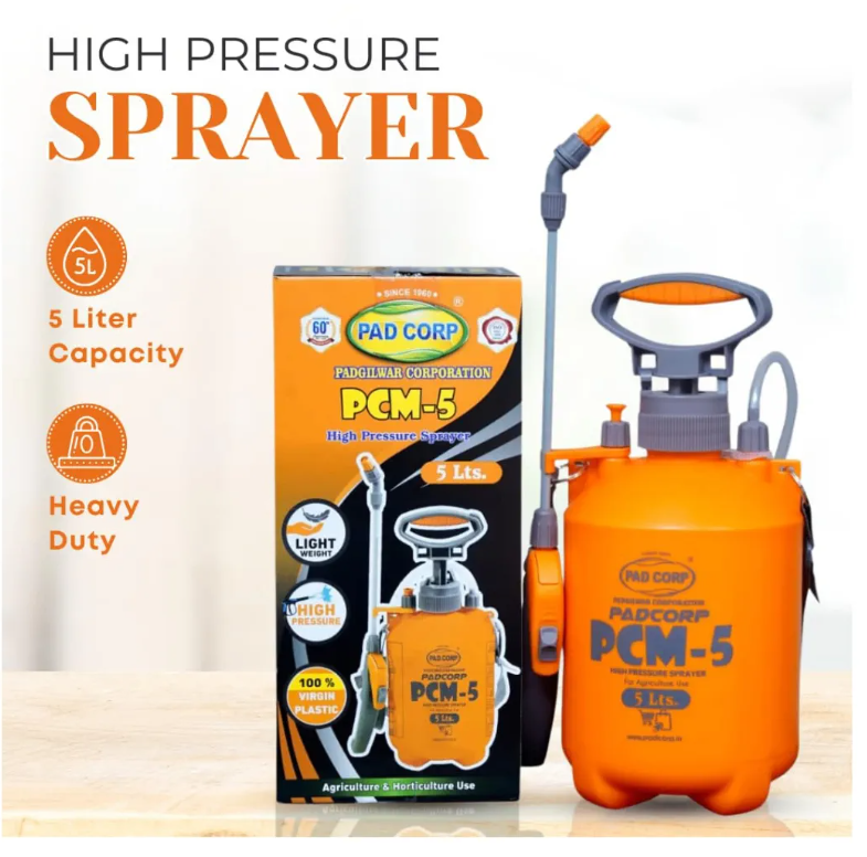 Pad Corp PCM5 High Pressure 5 Litre Sprayer