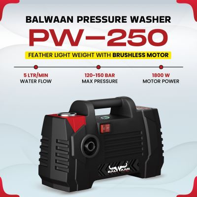 Balwaan Electric Pressure Washer Lightweight PW-250