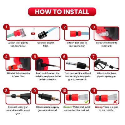 Balwaan Krishi Pressure Washer (Adjustable) Brass Coated Pump, 1800w Motor, Bend Lance for Car Wash & Cleaning Purpose|PW-400