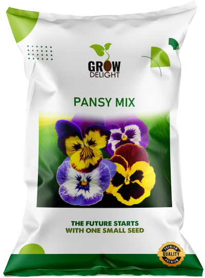 Grow Delight Imported Pansy Mix - 300 seeds