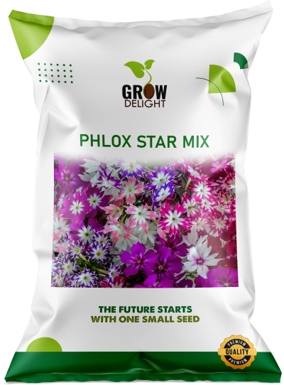 Grow Delight Imported Phlox Star Mix - 600 seeds