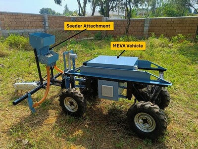 MEVA Electric Vehicle + Sprayer Attachment