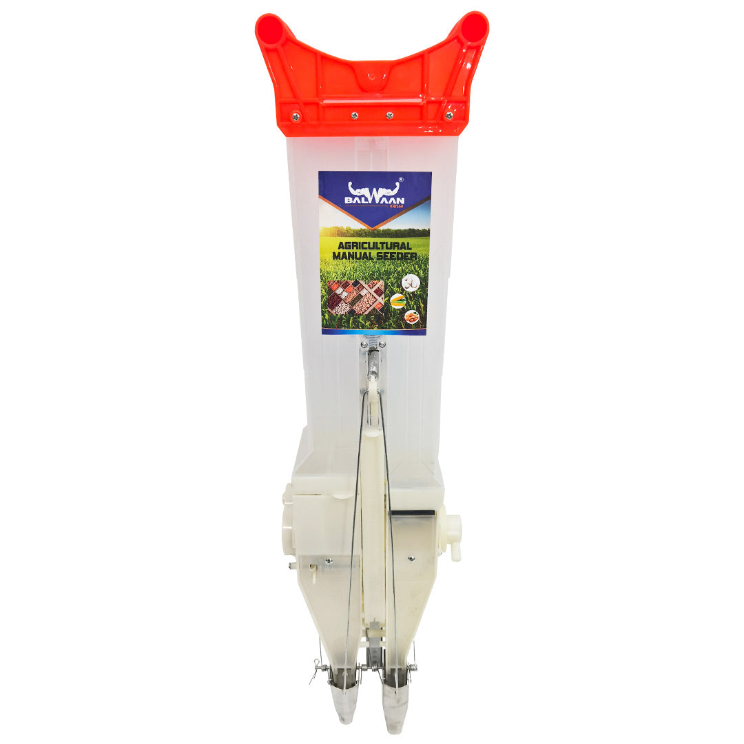 Balwaan Krishi Agricultural Manual Seeder | Double Barrel Hand Operated Seeding Tool | S-2
