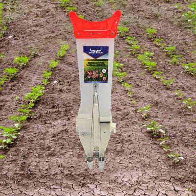 Balwaan Krishi Agricultural Manual Seeder | Double Barrel Hand Operated Seeding Tool | S-2