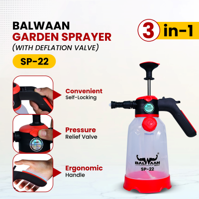 Balwaan Manual Sprayer With Measuring Cap 3in1 (2L) SP-22
