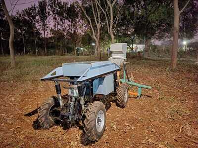 MEVA Electric Vehicle + Seeder Attachment