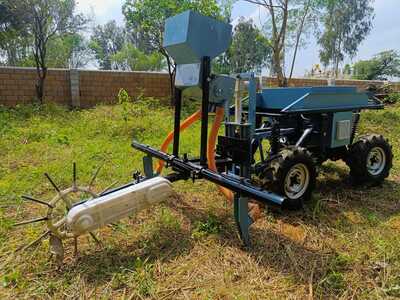 MEVA Electric Vehicle + Seeder Attachment