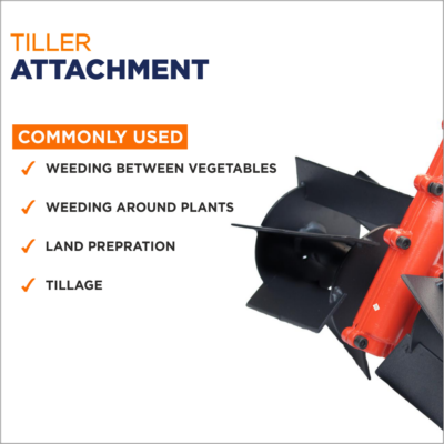 Balwaan Tiller Attachment 28mm S type - Heavy (Black)