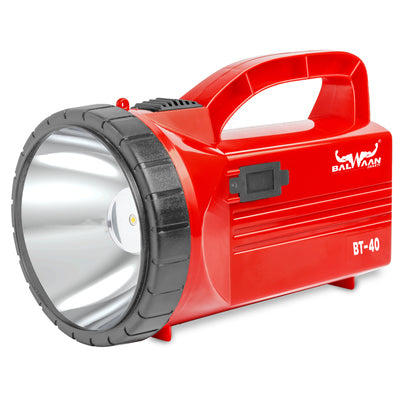 Balwaan Bhoomi Shakti Torch 5W BT-40 | 5 Watt Long Beam 4000mAH li-ion Battery | for Agricultural Activities, Outdoor Activities, Home use | Get a Charging Cabel Free|BT-40