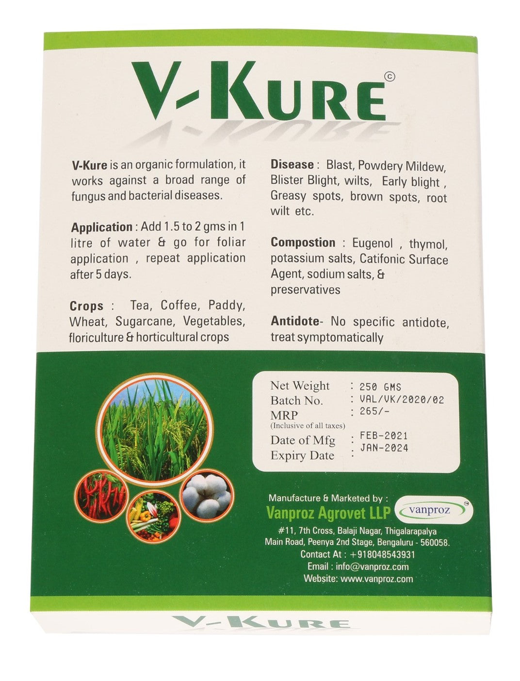 V-Kure Fungicide / Bactericide
